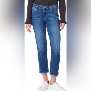 PAIGE Women’s Brigitte Mid- Rise Crop Boyfriend Jeans - Size 28